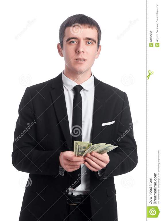 guy suit money